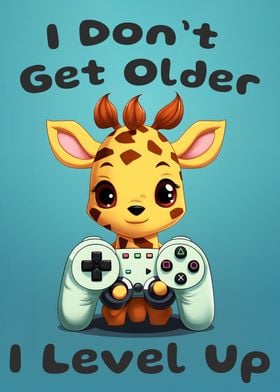 Cute Giraffe Gamer