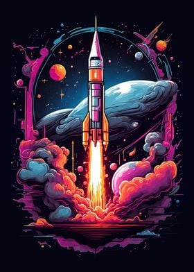 Vintage Rocket Launch 2