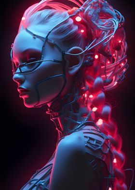 Neon Cyberpunk Girl