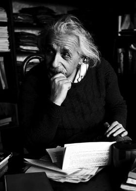 Albert Einstein BW