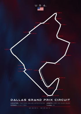 Dallas Grand Prix circuit