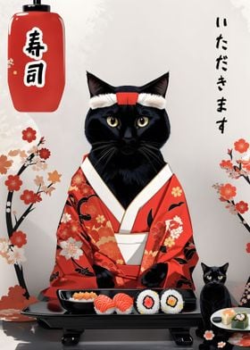 Black Cat Sushi Chef