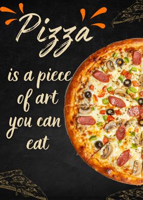 Pizza is a piece of ART