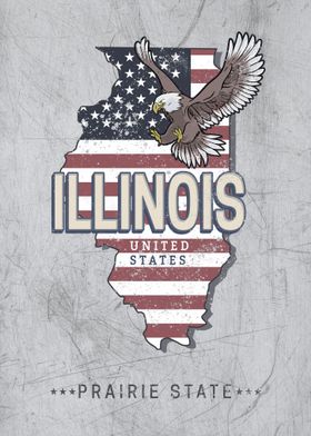 Illinois United States Map