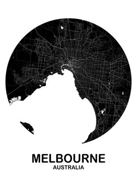 Melbourne Circular Black