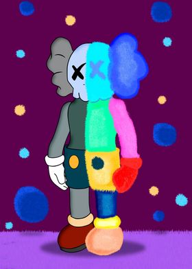 fluffy kaws