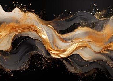 Luxury Abstract Gold Black