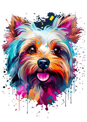 Yorkshire Terrier Colorful