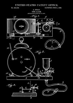 Vintage 1908 time alarm