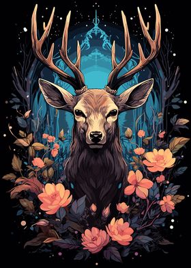 Beautiful Trippy Deer