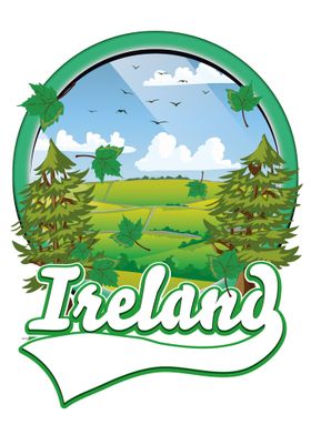 Ireland travel logo