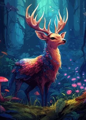 Beautiful Trippy Deer