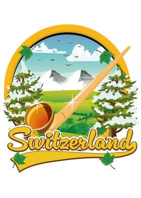 Switzerland travel logo