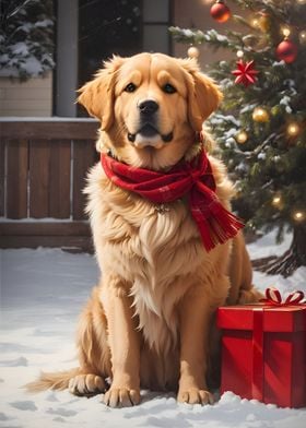 Golden Retriever Christmas