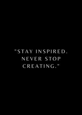 Stay inspired 