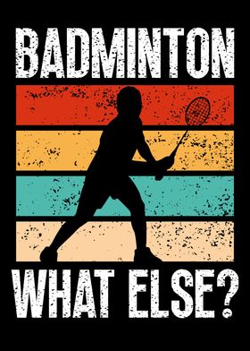 Badminton colorful player