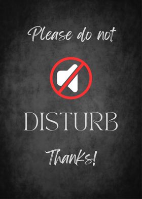 Please Do not disturb