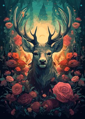 Beautiful Trippy Deer