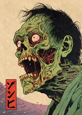 Creepy Japanese Zombie