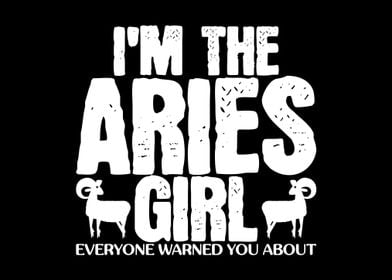 Aries Girl Warning Zodiac