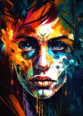 Colorful Pop Art Portrait
