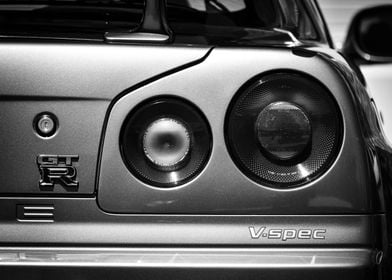 nissan gtr r34 back