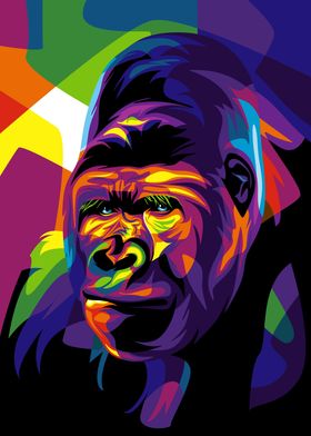Gorilla Pop Art