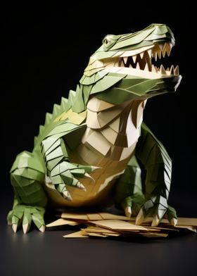 Origami of Crocodile