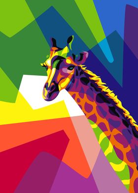 Giraffe Pop Art