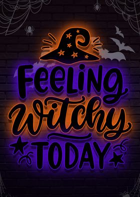feeling witchy today neon