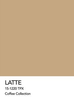 Cafe Latte Pantone Colour 