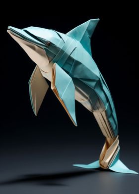 Origami of Dolphin