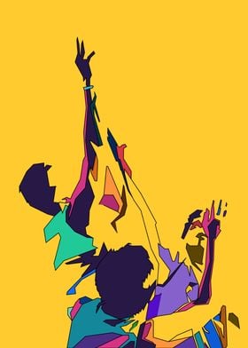 Basketball pop art