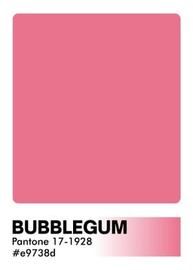 PANTONE BUBBLEGUM