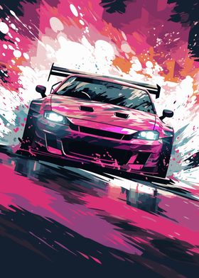 Drift Car Drifting Art