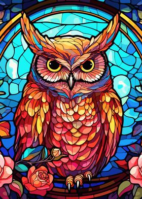 glass cute owl