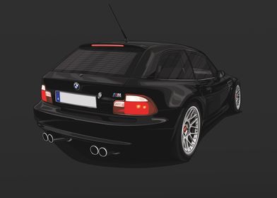 BMW Z3 Coupe on BBS Black