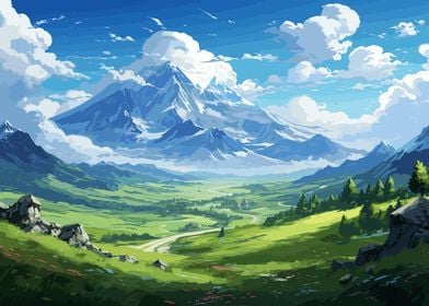 Anime Valley Countryside