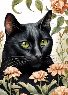 Floral Cat 