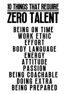 Require Zero Talent