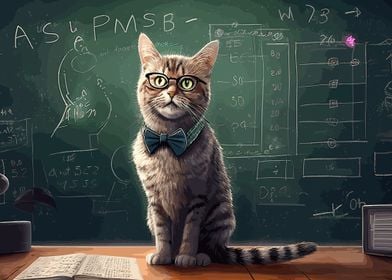 cat math cute animal