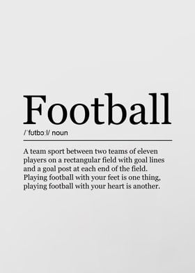 football definition poster