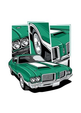 Classic Car Green