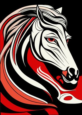 Horse  head illustrate 