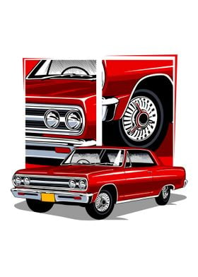 Classic Car Red