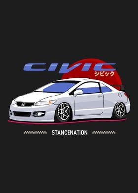 Civic SI Stancenation Car
