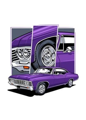 Classic Car Purple