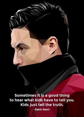 Nasri Quote Low Poly