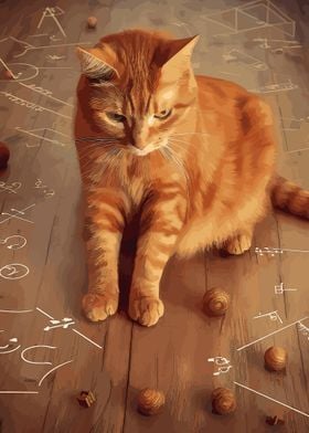 cat math cute animal