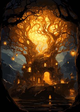 Magical Castle in a Tree
